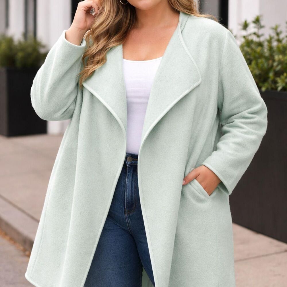 The-limited Women's Blue and Green Coat